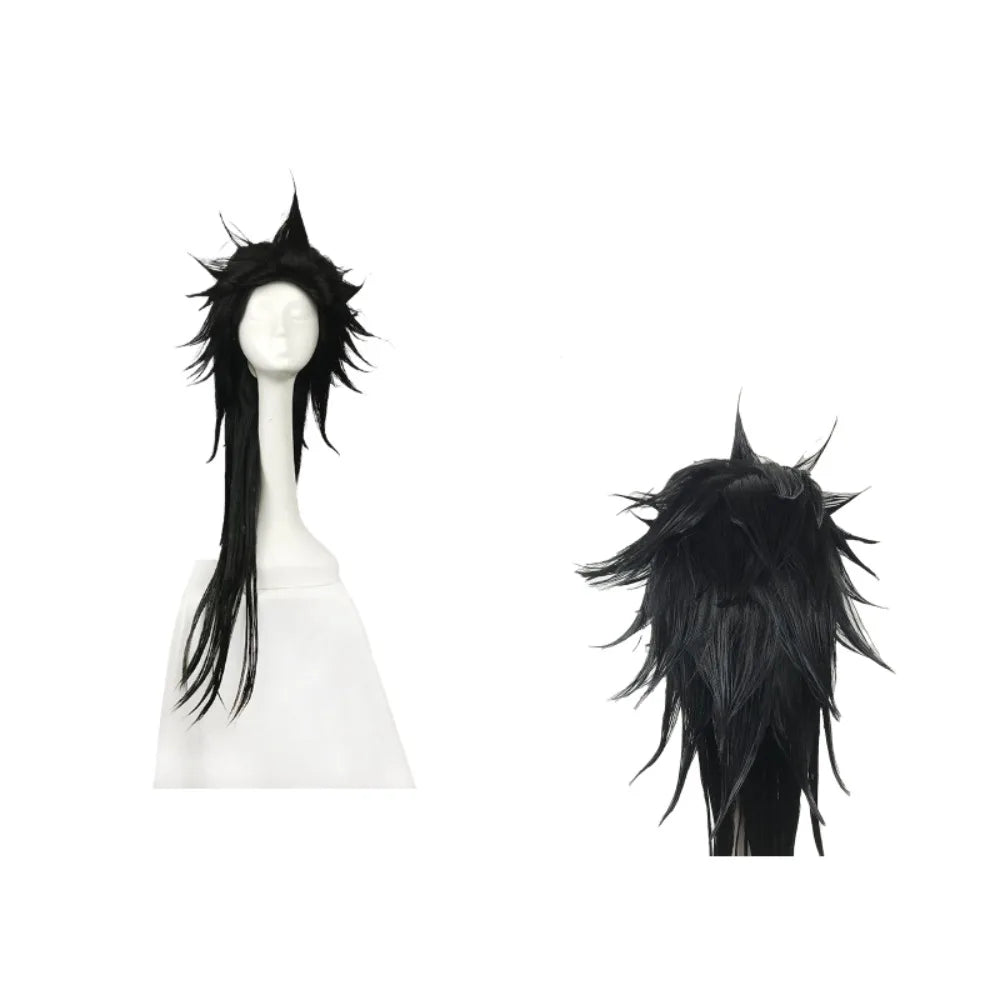 Fairy Tail Gajeel Redfox Cosplay Wig Black Spiky Anime Hair | MiDicosplay