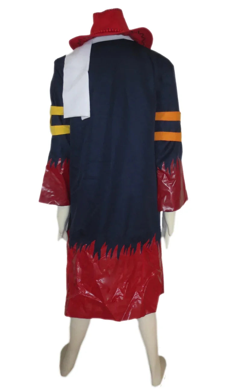 One piece Portgas D.Ace Overcoat Cosplay Costume
