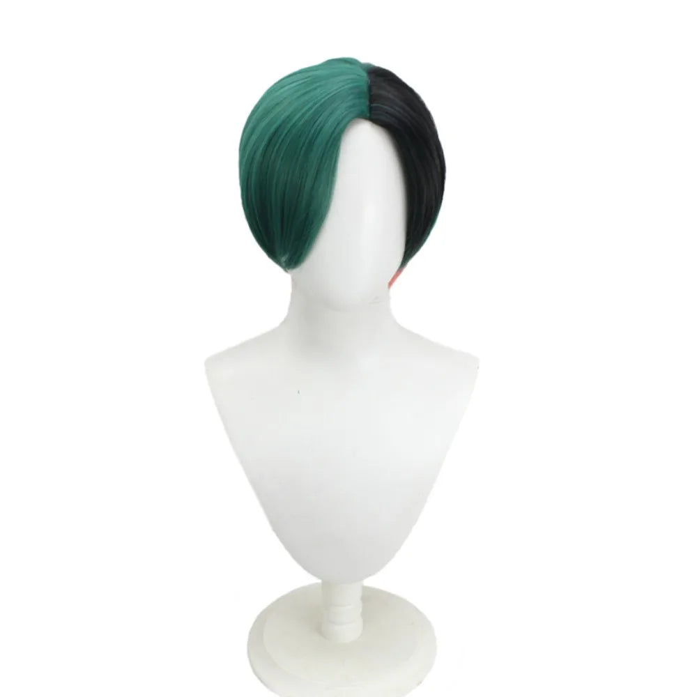 Cyberpunk2077 Judy Alvarez Cosplay Wig Tri Color Side Part Punk Hair