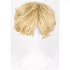 Perruque de cosplay Sailor Moon Uranus Haruka, cheveux courts ondulés blond clair 