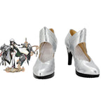 Bottes à talons argentés Bolzano pour cosplay Azur Lane RN, fabriquées sur mesure, toutes tailles