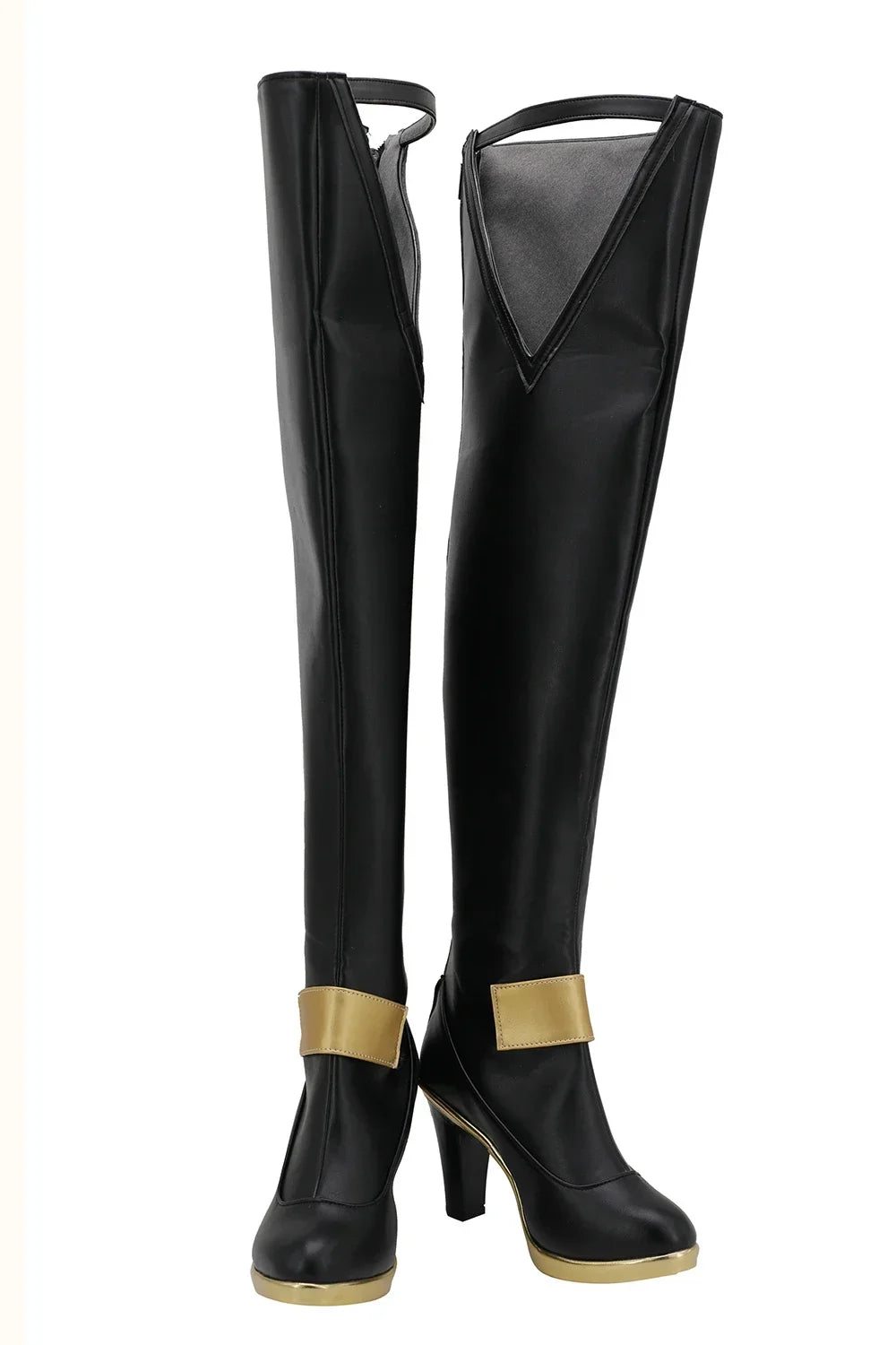 LOL KDA Ahri Over-Knee Cosplay Boots High Heel Black Shoes