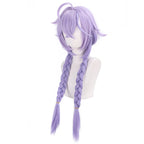 Honkai Star Rail Bailu Cosplay Wig Gradual Purple Long Braided Twintails