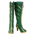 Bottes de cosplay Loba Andrade d'Apex Legends, chaussures à talons hauts vertes sur mesure