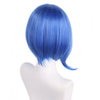 Inside Out Sadness Cosplay Wig Short Teal Blue Hair