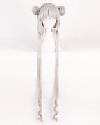 Perruque de cosplay Sailor Moon Usagi Tsukino argentée 