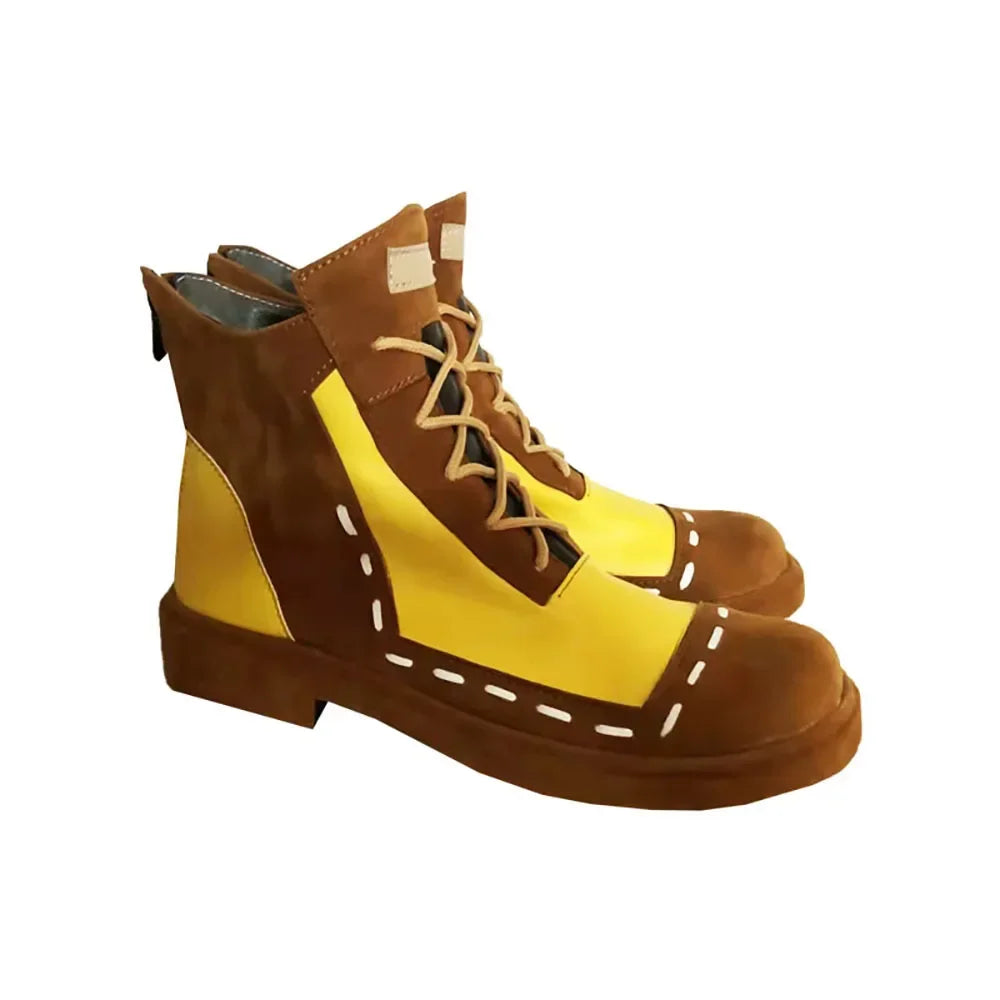 Limbus Company Don Quixote Cosplay Shoes Yellow Boots