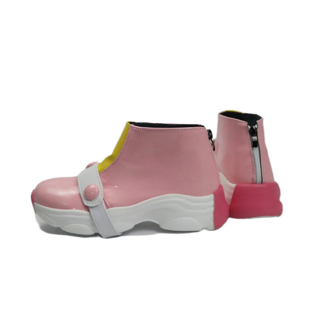 Overwatch Juno Cosplay Shoes Pink Boots Custom Made