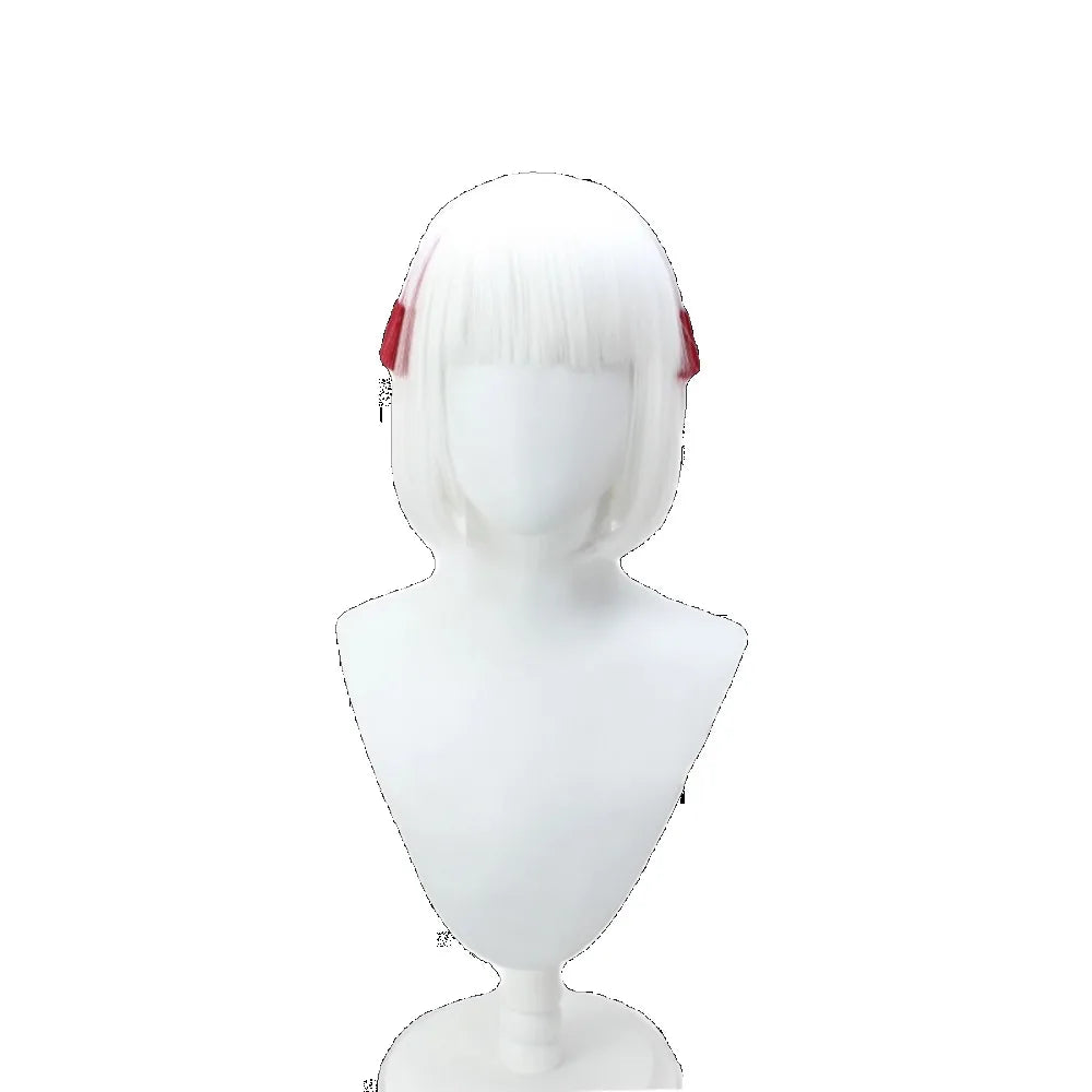 Jujutsu Kaisen Rimen Cosplay Wig White Red Short Hair