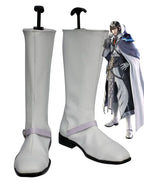 Final Fantasy XIII FF13 Cid Raines Cosplay Boots Custom Made White Shoes