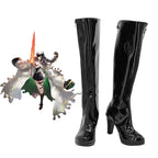 Bottes noires à talons hauts Azur Lane Bolzano Meta Cosplay