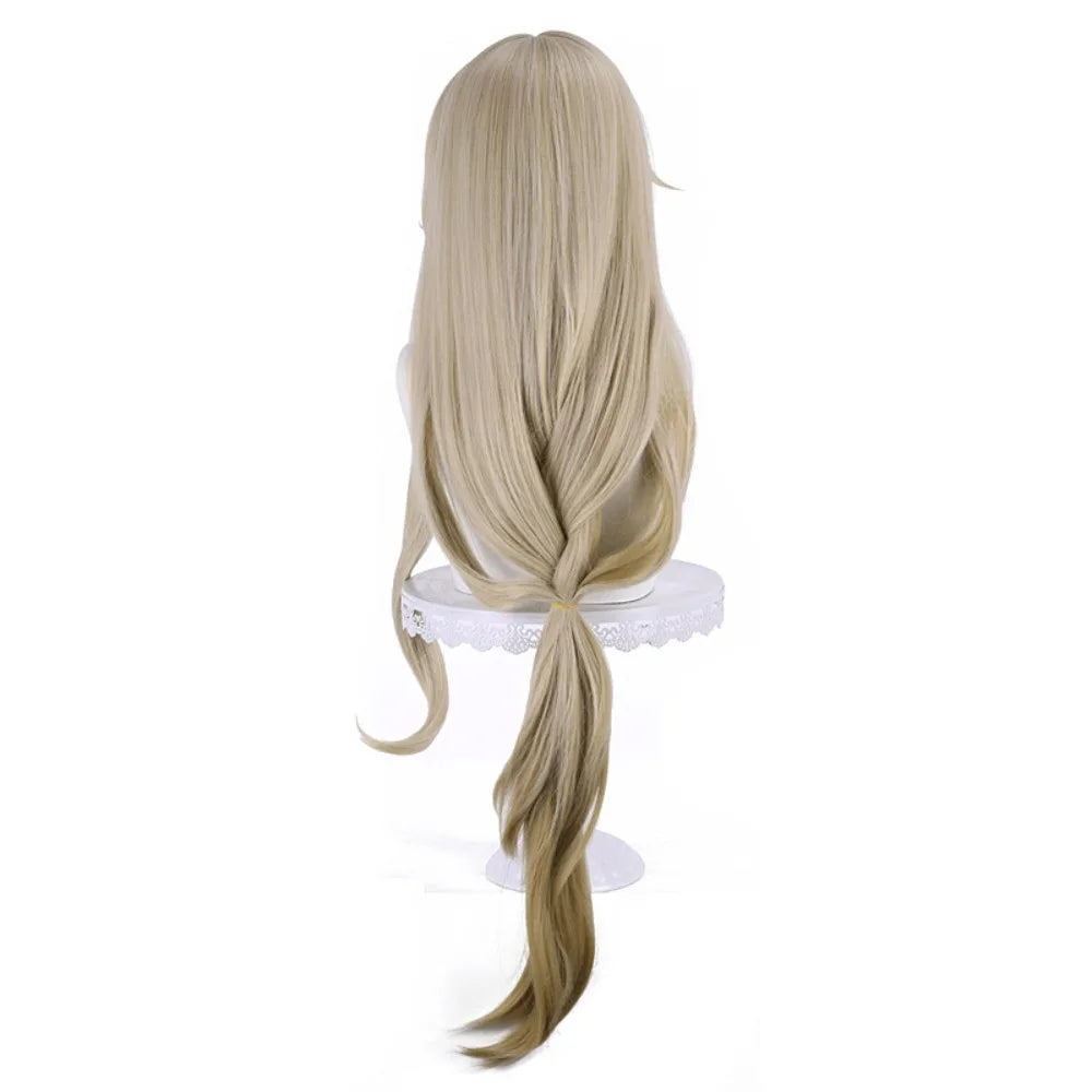 Honkai Star Rail Luocha Cosplay Wig Realistic Scalp Mixed Color Gradient Long Hair 2