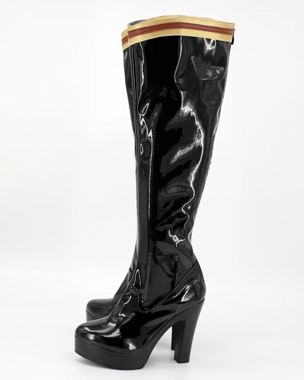Touken Ranbu Omokage Cosplay Boots Black High Heel Shoes Custom Made