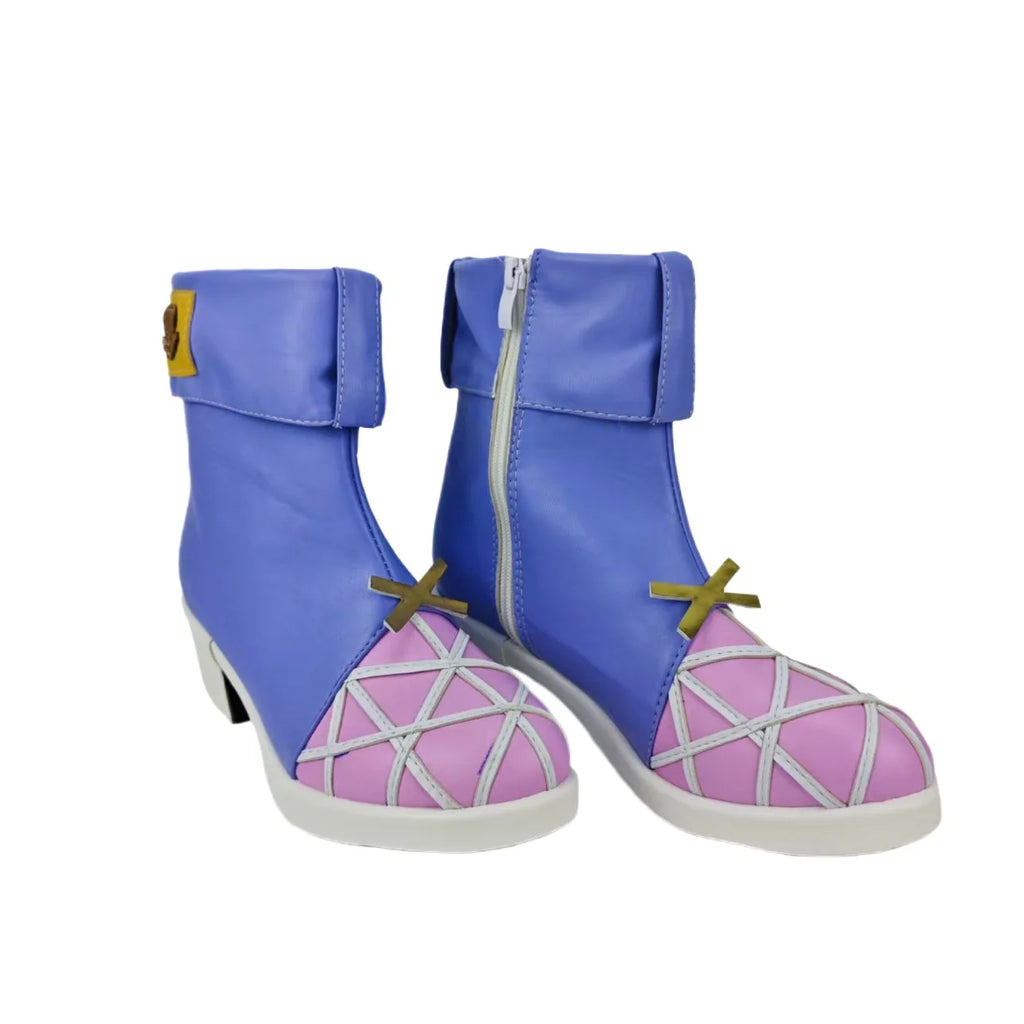Overwatch Sombra Cosplay Boots Blue Shoes Custom Made