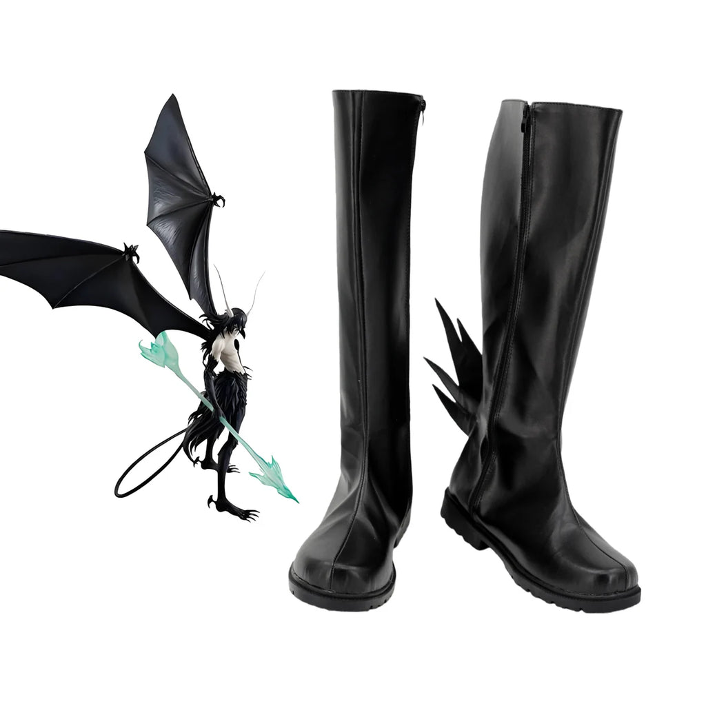 Bleach Ulquiorra Primera Etapa Cosplay Shoes Custom Black Boots Any Size