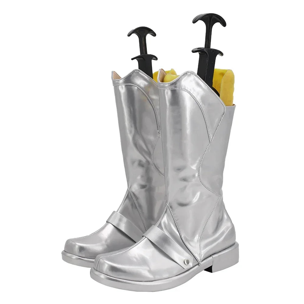 Sword Art Online Alicization Eugeo Cosplay Boots Silver Shoes