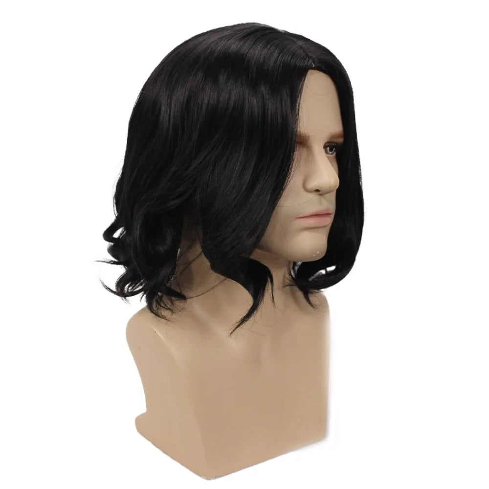 Perruque Harry Potter et le Prince de Sang-Mêlé Severus Rogue Weasley Voldemort Horace en fibre haute température pour cosplay 