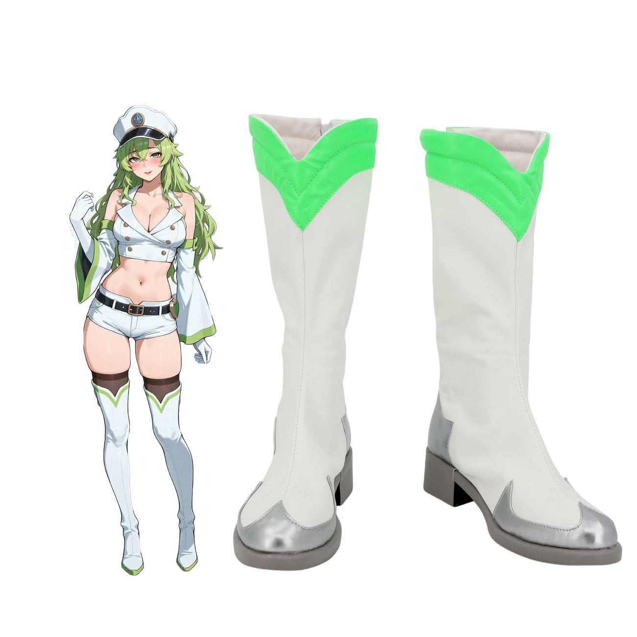 Bleach Candice Catnipp Cosplay Boots White Shoes Custom Made